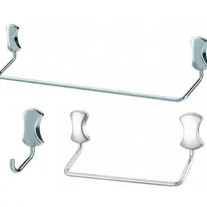 Kit de Acessórios Cromado para Banheiro Clic 505 C Meber - Imagem 5